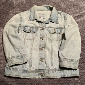 Old Navy 100% Cotton 3/4 Sleeve Jean Jacket
